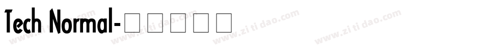 Tech Normal字体转换